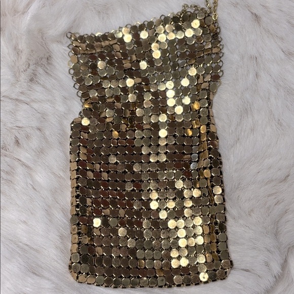 Vintage 70’s Gold Mesh Coin Purse Necklace - Picture 4 of 15